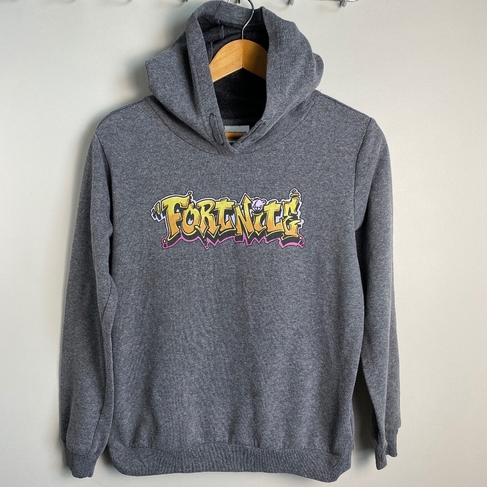 Fortnight MAD Engine Kid's‎ Long Sleeve Fleece Pullover Hoodie Size XL (14-16)